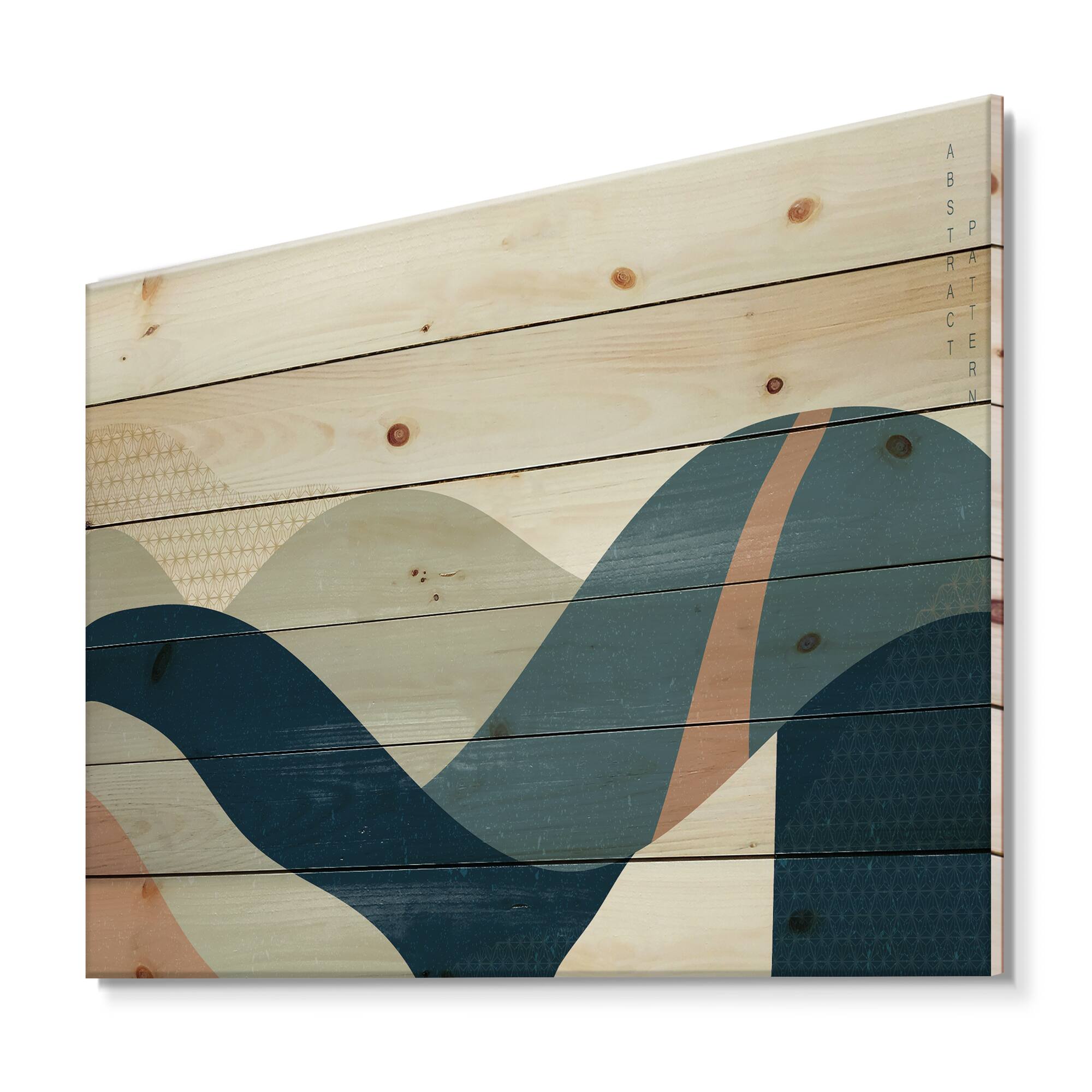 Designart - Abstract Geometric Landscape With Hills